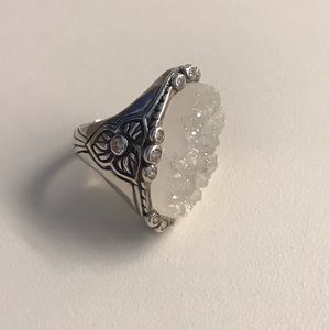 Silpada | Crystal silver ring  925